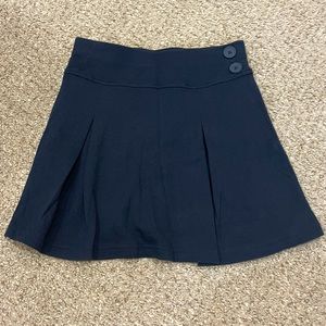 Girls Size 10 Chaps Navy Uniform Skirt/Skort - 15” Length, Knit, Built-in Shorts
